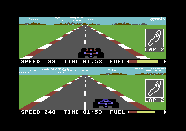 Pitstop II screenshot 5 for Commodore 64